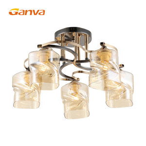 Prodotto più venduto moderno di lusso industriale per bambini camera di vetro 5 luci a soffitto luce - Product Image 3