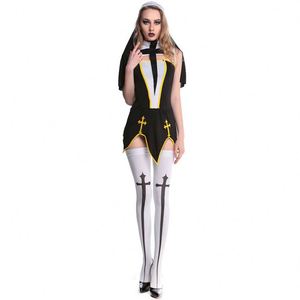 4ourcostumes Disfraz de Halloween al por Mayor para Mujer, Disfraz de Cosplay, Disfraz de Monja Vampiro Diablo - Product Image 3