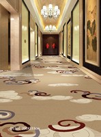 Tapis moelleux tufté 80% laine 20% soie pour hôtels et salons, écologique, résistant à l'eau et lavable, antidérapant