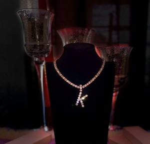 Personalizzato hip hop ciondoli di diamanti personalizzato iniziale nome arabo della collana commercio all'ingrosso dei monili - Product Image 2