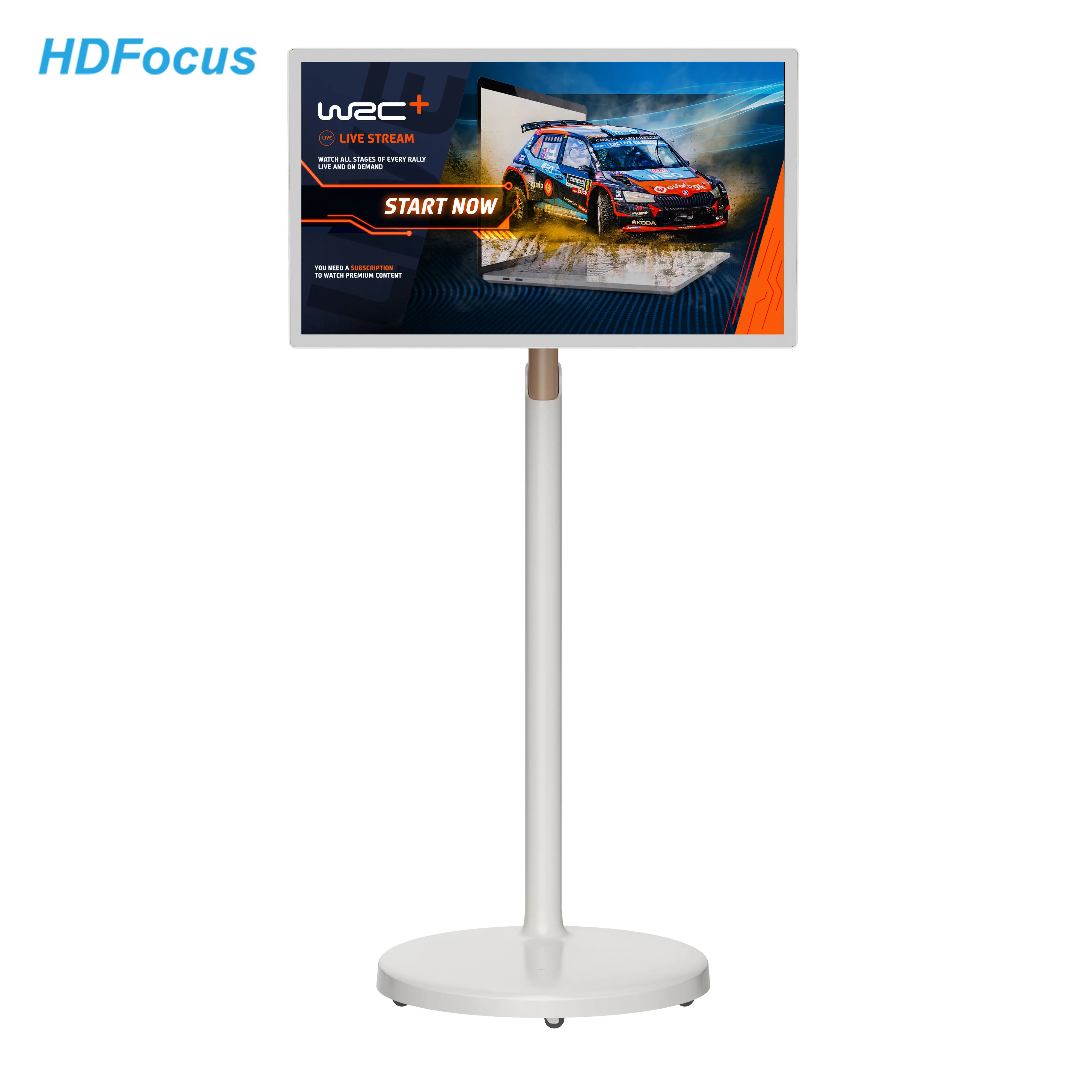 32 Inch 10 Punten Multi Incell Touch Cast Lcd-Scherm Stanbyme Tv Fitness Scherm Live Streaming Tablet Met Standaard