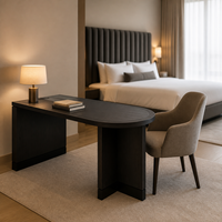 Panneau de télévision d'hôtel de haute qualité, meubles de fond de télévision, panneau mural de chambre à coucher, Table de bureau, ensemble de meubles de chambre d'hôtel