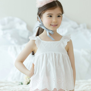 Ropa Coreana para Niñas, Importación Exprés, Blusa Elegante con Cuello de Encaje - Product Image 4