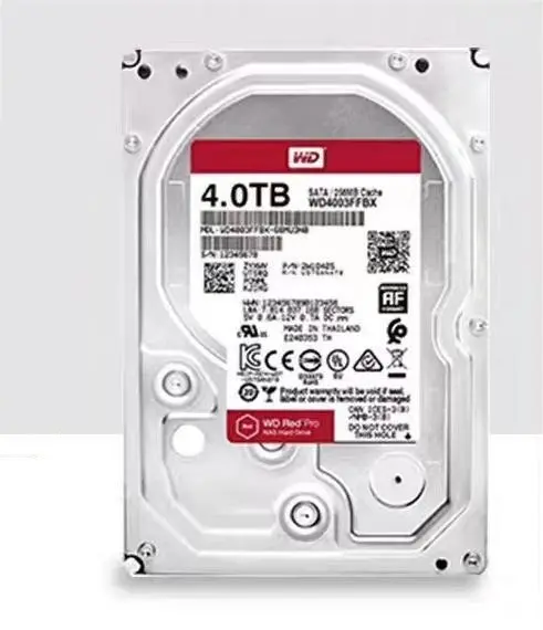 WD 4TB Hard Disk Drive SAS/SATA 7200rpm Internal NAS Hard Drive with Metal Shell for Server Application New