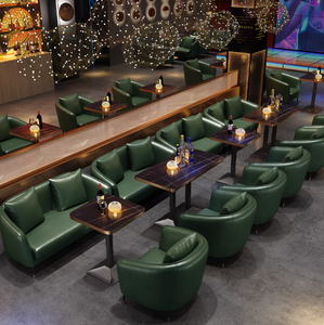 American Vintage Diner Booth Set-Chaises en bois massif et table résistante à la chaleur pour la cafétéria du personnel de l'hôtel/Service rapide - Product Image 3