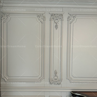 Décorations murales complètes de luxe pour la maison Panneaux muraux moulés pour le salon Décoration murale élégante