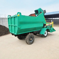 Camion benne hydraulique à benne basculante épaissie pour fumier, double usage sec/humide, équipement pour déchets d'élevage