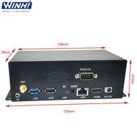 Nouvelle boîte TV 4K UHD Android 11.0 Affichage numérique Terminal cloud Publicité H.265/H. Lecteur multimédia réseau de décodage 264/VP8