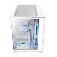 AntarcChill Custom MATX PC Case Mid Tower CPU Cabinet Tempered Glass Panel Computer Cases Towers Gaming PC Casing