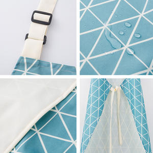 <span class=keywords><strong>Tablier</strong></span> sans manches imperméable Life Square avec motif <span class=keywords><strong>de</strong></span> grille diamantée originale, style coréen, mode, travail, <span class=keywords><strong>cuisine</strong></span>, ceinture pour femmes - Product Image 3