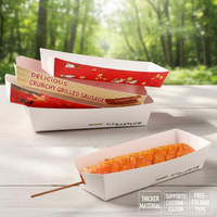 Barquettes alimentaires personnalisées en papier kraft écologique de qualité supérieure – Anti-graisse, pelliculage mat, revêtement UV et gaufrage, très résistantes