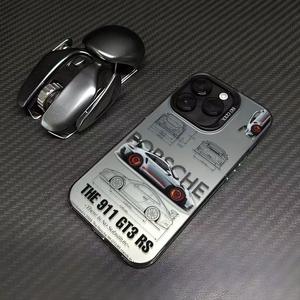 Coque de <span class=keywords><strong>téléphone</strong></span> antichoc en acrylique souple et rigide deux-en-un, design voiture de sport, pour 15 et 17 Pro/16 Pro Max/14 Pro - Product Image 2