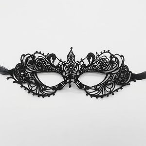 Masques de mascarade en dentelle noire et or pour femmes, costumes de Mardi Gras pour couples, robe vénitienne pour adultes avec équipement de bondage pour hommes et filles - Product Image 4