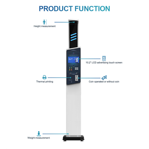 Báscula Digital Electrónica Corporal de <span class=keywords><strong>Acero</strong></span> con Pantalla LCD para Medir Altura y <span class=keywords><strong>Peso</strong></span>, Personalizable, Compatible con OEM y ODM - Product Image 2