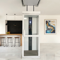 Ascensore Idraulico Senza Vano per Piccole Ville Residenziali, Mini Elevatore Domestico per Interni ed Esterni a 3 Piani