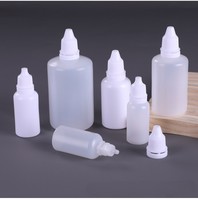 Botol ekstrusi farmasi Mini plastik 10Ml 20Ml 30Ml, botol tetes mata PE kemasan plastik