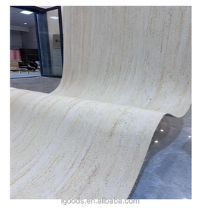 Pelapis dinding batu alam fleksibel Veneer batu MCM pelapis dinding Travertine ubin fleksibel buatan untuk Timur Tengah - Product Image 1