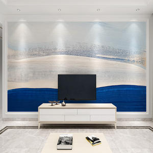 Nordique Tv fond Mural nouveau salon Art papier peint chambre papier peint Film télévision revêtement mural Relief papier peint - Product Image 1
