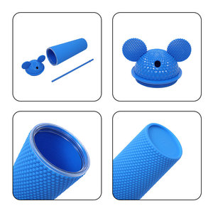 Shang Kou Ai Mickey Mouse Straw Cup Portable Leak Proof Double Wall Plastic Cup Gift For Outdoor Use - Product Image 3