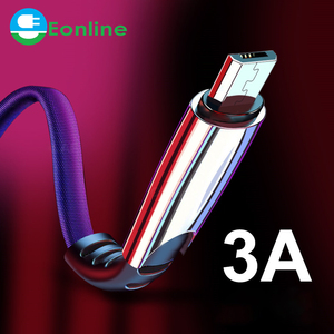 1M 2M 3M <span class=keywords><strong>Micro</strong></span> <span class=keywords><strong>USB</strong></span> Loại C <span class=keywords><strong>Cable</strong></span> 3A Hợp Kim Kẽm Sạc Nhanh Cho Xiaomi Android Điện Thoại Di Động Cáp Dữ Liệu Cho Samsung <span class=keywords><strong>Micro</strong></span> Sạc - Product Image 2