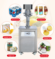 Machine à sceller les boîtes électriques en acier inoxydable semi-automatique, machine à sertir et à sceller les boîtes, équipement d'emballage alimentaire
