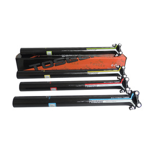 Quehan carbono bici sillín <span class=keywords><strong>MTB</strong></span>/camino bicicleta partes 27,2, 30,8, 31,6mm * 350/400mm de aluminio la cabeza de rojo azul verde amarillo brillo - Product Image 2