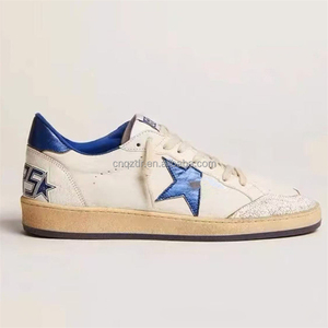 Scarpe da ginnastica classiche firmate da <span class=keywords><strong>uomo</strong></span> scarpe da ginnastica da donna con stella a sfera nere bianche sneaker piatte Casual stringate per l'estate - Product Image 1