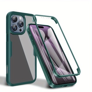 CHAOYIDIAN 360 Étui transparent intégral pour <span class=keywords><strong>iPhone</strong></span> <span class=keywords><strong>11</strong></span> 12 13Pro 14 15 Pro Max, protection intégrale avant et arrière - Product Image 5