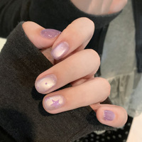 10 pièces de faux ongles français faits à la main de haute qualité, personnalisés