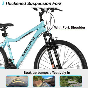 JOYKIE BAMCBASE Vélo de ville <span class=keywords><strong>26</strong></span> <span class=keywords><strong>pouces</strong></span> Fabricant-Blanc 21 vitesses Vélo classique pour femmes Fourche en acier Vélo de montagne bon marché - Product Image 3