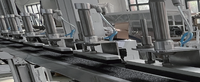 Vollautomatische PLC-gesteuerte Vorhangstoff-Schneidemaschine mit 1,2 kW 220V Höhenheber, 3,2 m x 3,2 m effektive Größe, 1 Jahr Garantie