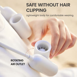 Ventilador de Cuello Recargable con Manguera Flexible y Salida de Aire Ajustable, Batería de Larga Duración, Ventilador de Refrigeración Manos Libres para Deportes al Aire Libre - Product Image 5