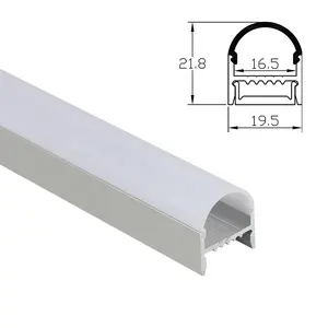 Conmpact Mini Surface LED Aluminum Profile Channel Extrusion with PC Cover for LED Strips