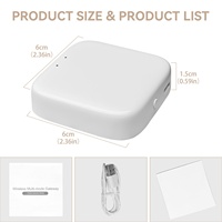 Puente Inteligente Inalámbrico Multimodo Tuya ZigBee BLE Mesh, Hub para el Hogar Inteligente, Control por Aplicación Smart Life, Compatible con Alexa y Google Home