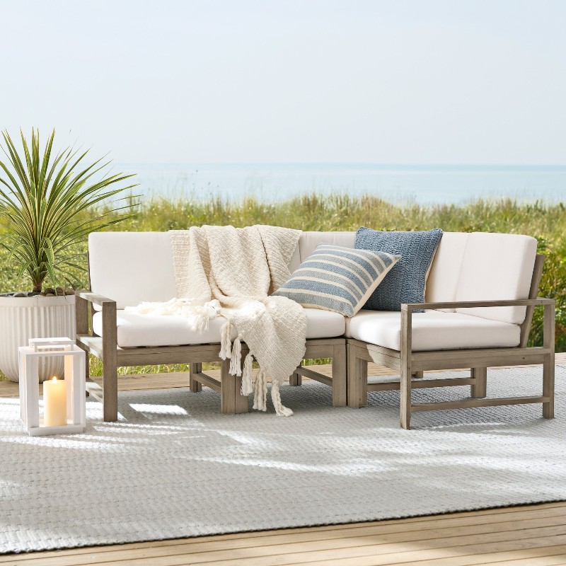 Wholesale Outdoor Sectional Sofa With Cushioned Arm Rest Patio Set Outdoor Furniture