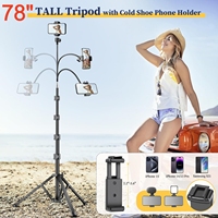 Kit de trépied en aluminium flexible professionnel en gros d'usine - Trépied de téléphone portable miniature sans fil léger avec verrouillage à bascule