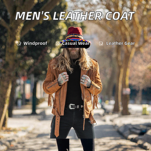 New Design Comfortable Best Selling <b>Men's</b> Leather Canvas Stand <b>Jacket</b> Plain Dyed Casual <b>Winter</b> Fall Summer Fully Lined - Product Image 2