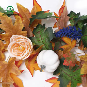 <span class=keywords><strong>Fiore</strong></span> di rosa <span class=keywords><strong>zucca</strong></span> artificiale autunno foglie d'acero ghirlanda autunno appesa vite per il ringraziamento a casa festa di nozze decorazioni per le vacanze - Product Image 5
