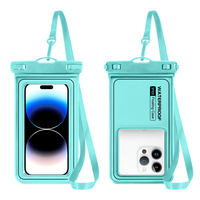 Sacs étanches pour téléphone portable flottants personnalisés de 7 pouces avec sangle, design sportif, cordon inclus