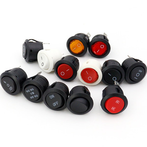 Interruptor Basculante Redondo Mini KCD1 con Orificio de Montaje de 20 mm |   Conector de 2/3/4 pines con o sin luz |   Interruptor de Encendido/Apagado SPST/DPDT de 2-3 Posiciones - Product Image 2