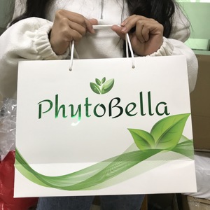 Sacs en papier cartonné blanc de luxe personnalisés avec logo imprimé en sérigraphie, sacs de shopping écologiques colorés - Product Image 5
