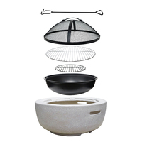 Grilles de foyer de table portables pour intérieur et extérieur Brûleur à bois design moderne Foyer de table de cheminée