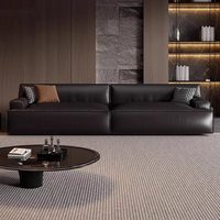 Canapé Modulaire en Cuir de Vachette, Design Minimaliste Moderne, Confort Optimal, Vente Directe, Usine Source Foshan, Idéal Hôtels
