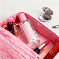 Emballage cosmétique de luxe personnalisé, flacon en PET de 80 ml pour crème visage et yeux, huile corporelle, lotion, bouchon à vis, flacon givré, impression sérigraphique rose