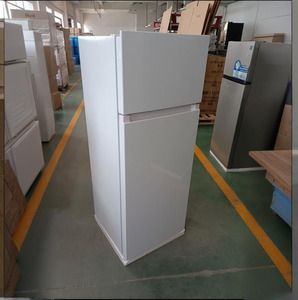 210L Stainless Steel Electric Portable Double Door Fridge Top Freezer with Water Dispenser - Product Image 4