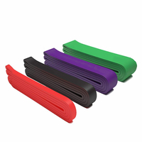Timecreate NB-TC 2080mm Ensemble de bandes de résistance en latex bicolores pour entraînement de musculation, fitness et bodybuilding