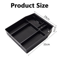 Boîte de rangement pour accoudoir de console centrale Ford Raptor F150 15-21, modification en matériau ABS, porte-gobelet
