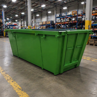 Conteneur de chantier anti-rouille pulvérisé 3-12m3 avec logo personnalisé couleur RAL pour déchets de construction industrielle