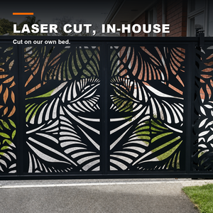 Laser Cut Aluminum <b>Garden</b> Gate Custom Size Rust Proof Outdoor Entrance Panels for Villa Backyard and Landscape Projects - Product Image 4