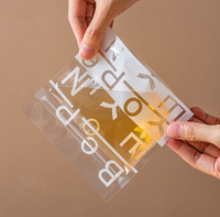 Sachet d'emballage transparent imprimé avec fermeture éclair, pochette en plastique refermable pour biscuits, bonbons, snacks, et produits de boulangerie